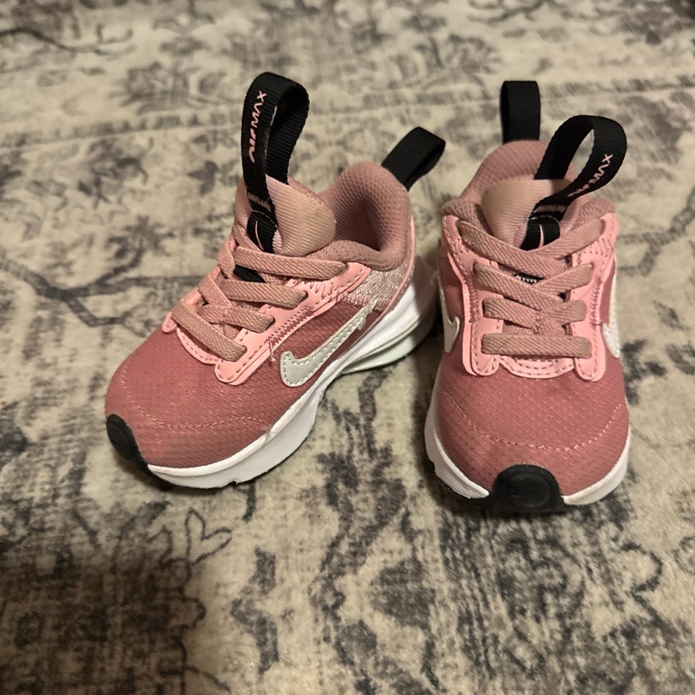 Nike Kids Pink and White Sneakers AirMax